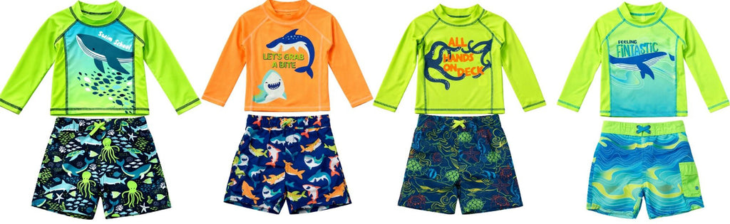 BT-SMK - Wholesale Toddler Boy's Rash Guard Sets • Swimsuit Station ...