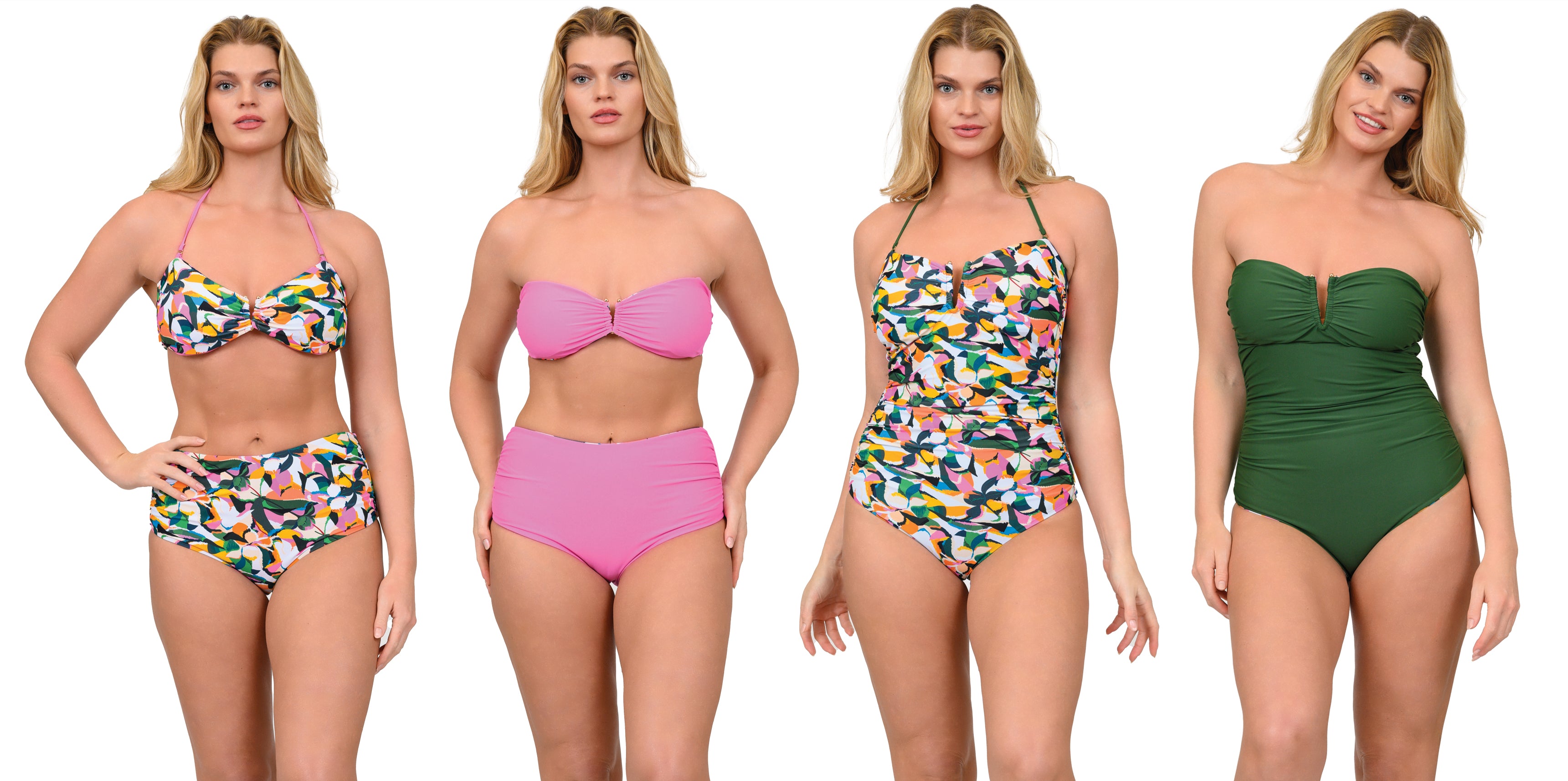 MS CS105 Wholesale Women s Reversible One Piece Two Piece Swimsuit Swimsuit Station Wholesale